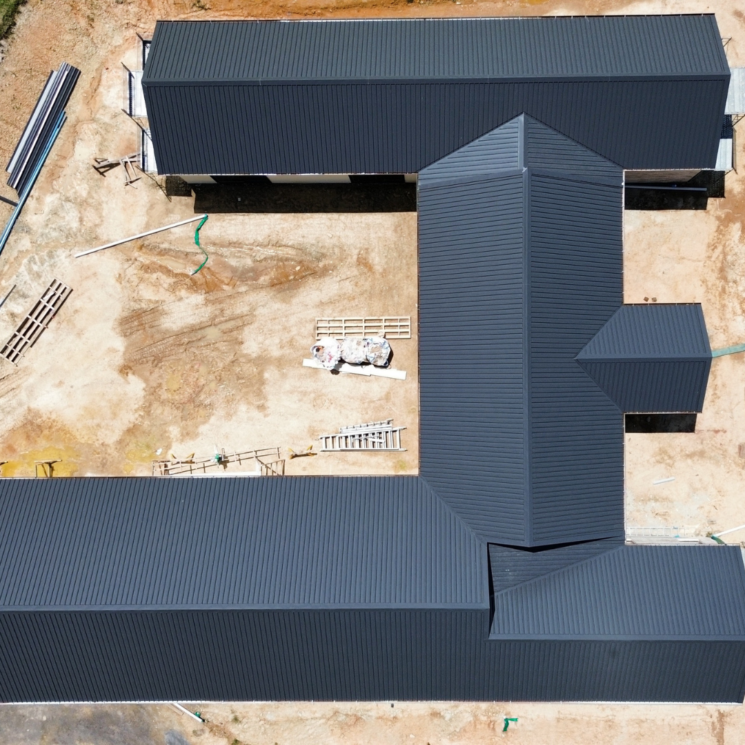 Installation of Klip-Lok and corrugated metal roofing by Pitch Perfect Roof Plumbing in Melbourne.